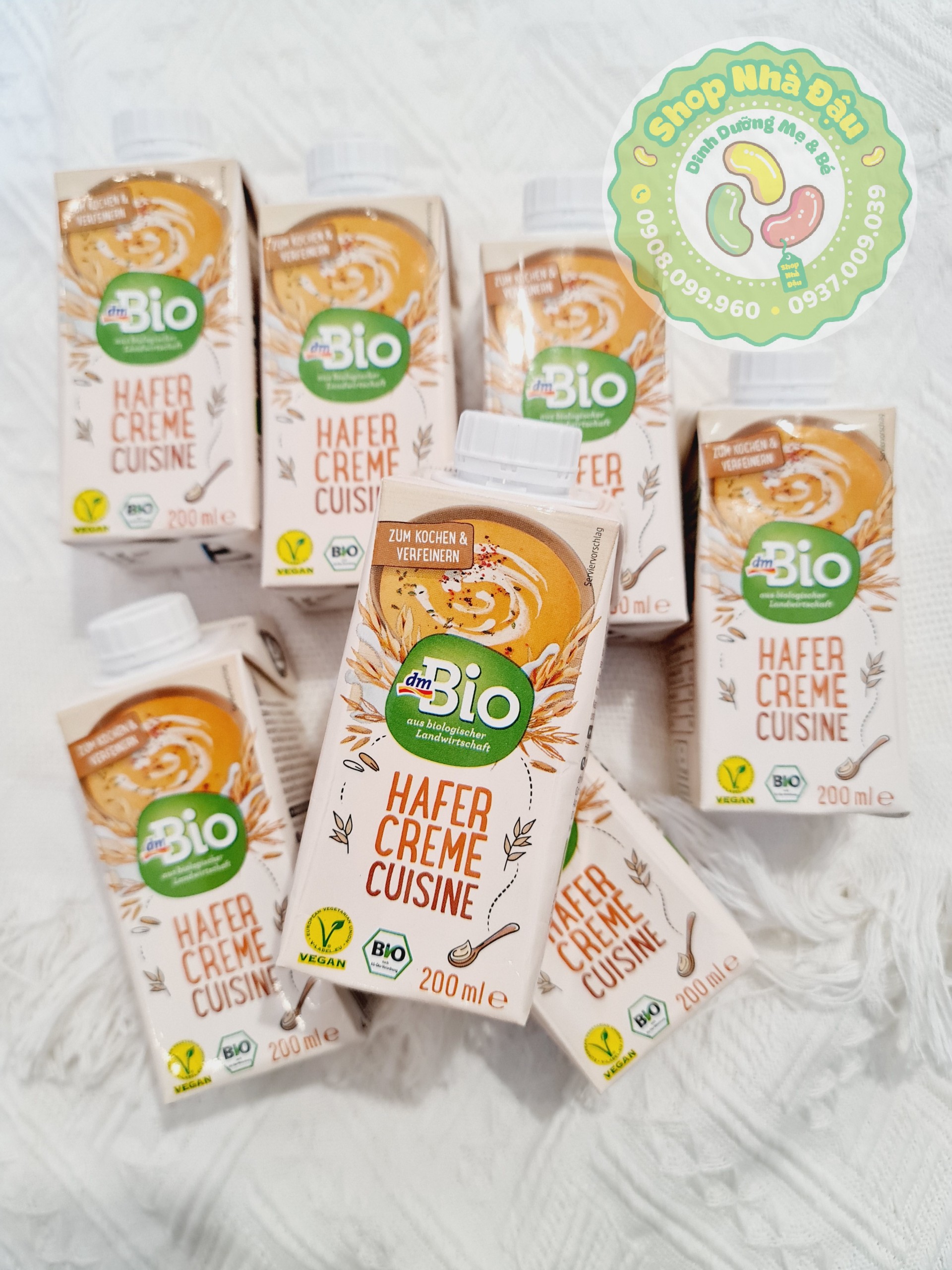 Kem tươi yến mạch (Cream yến mạch) dmBio - cho bé 6m+