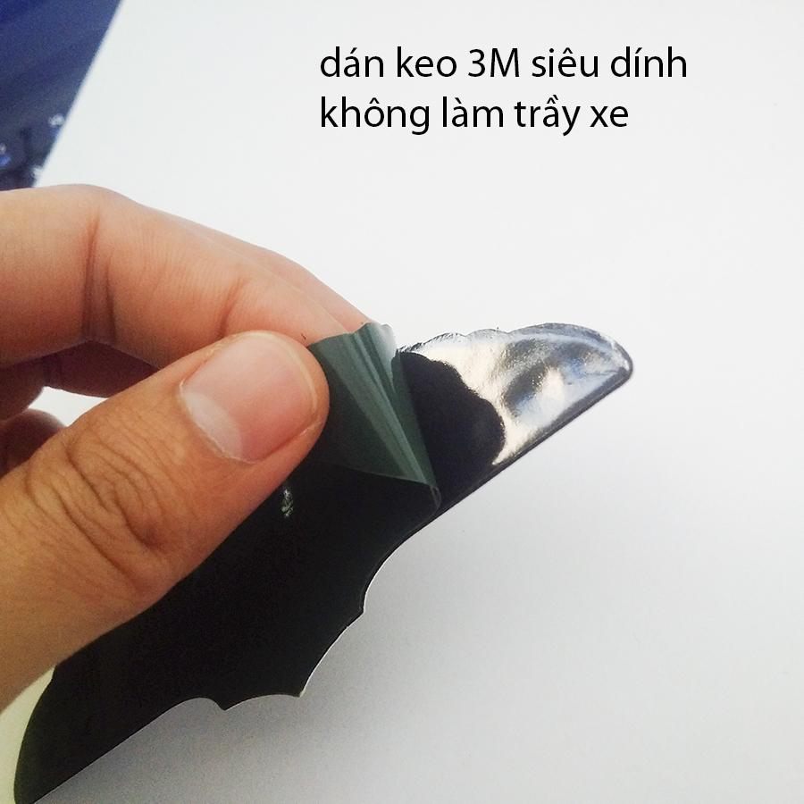Tem dán Mặt nạ Xe Máy Nhôm nổi CNC - HL 10