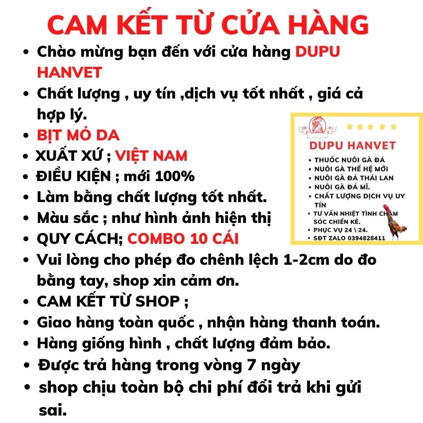 BỊT MỎ GÀ CHỌI - GÀ VẦN HƠI. COMBO 10 CÁI