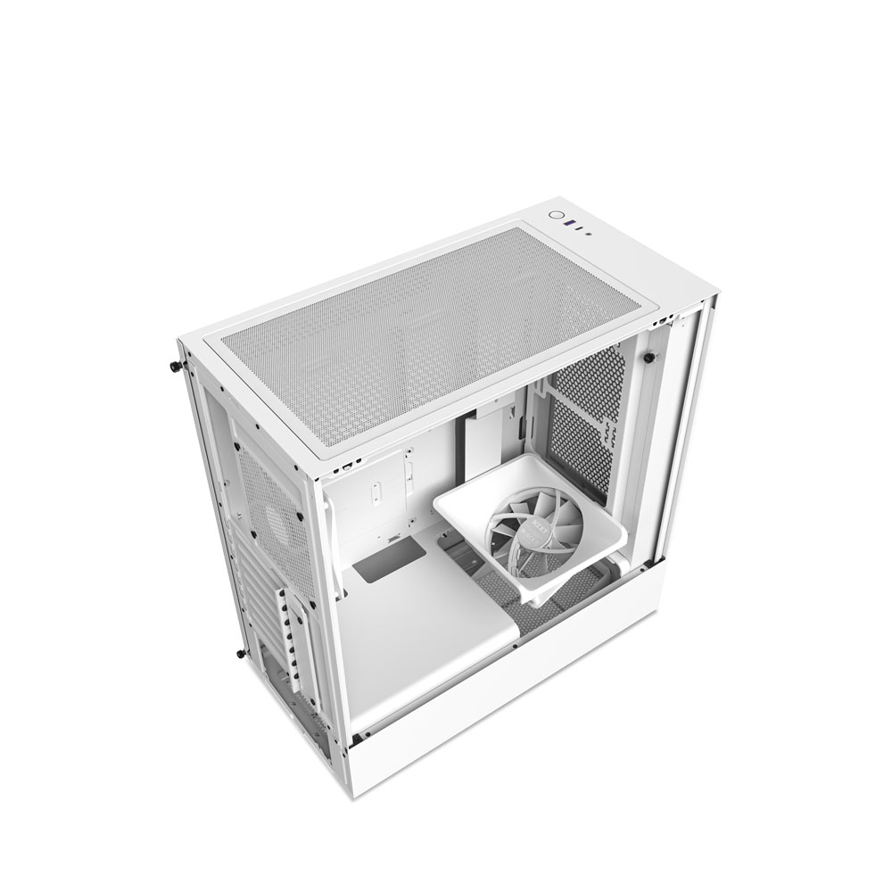 Vỏ case NZXT H5 FLow White (Màu trắng)