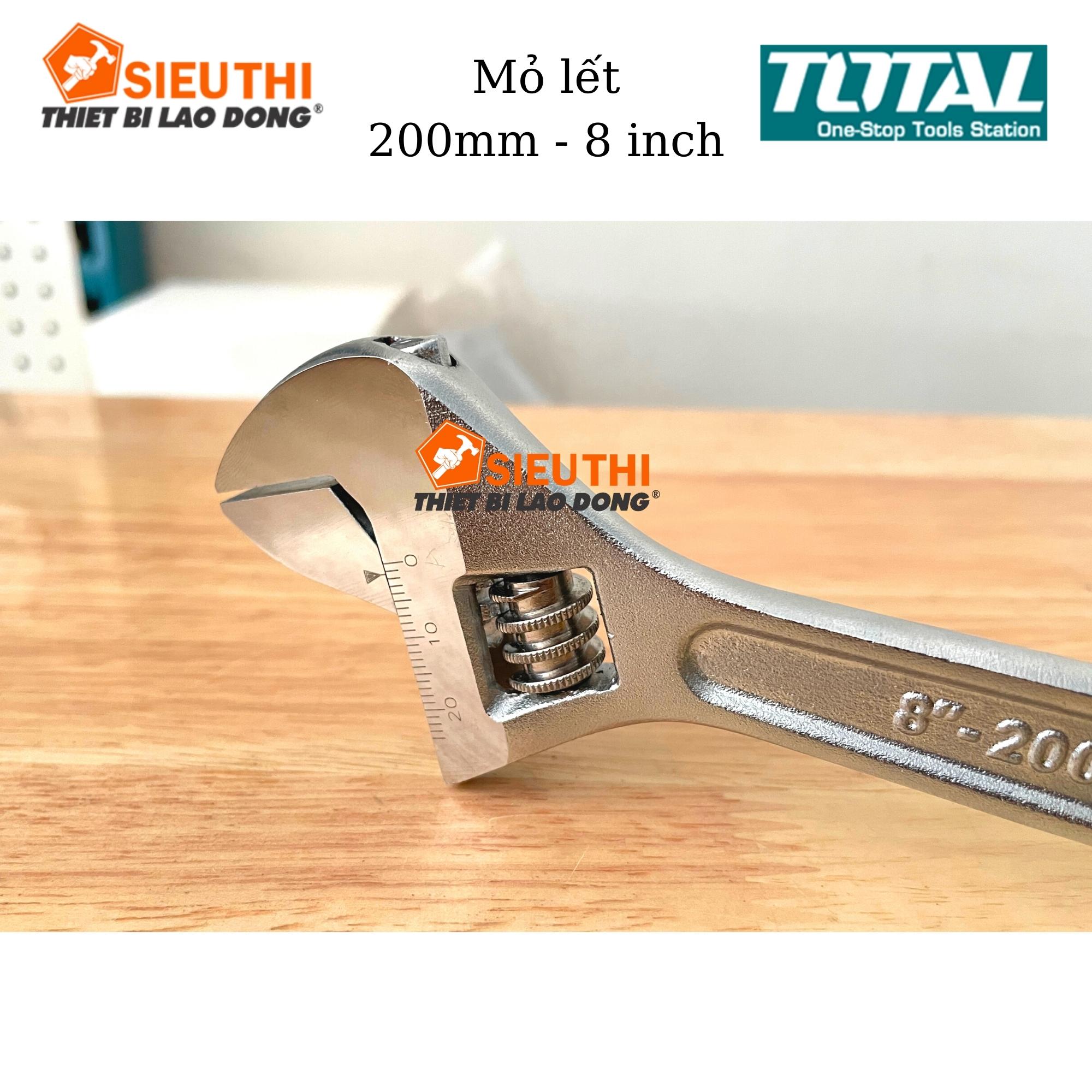 Total Mỏ lết 200mm 8inch Adjustable Wrench THT101083