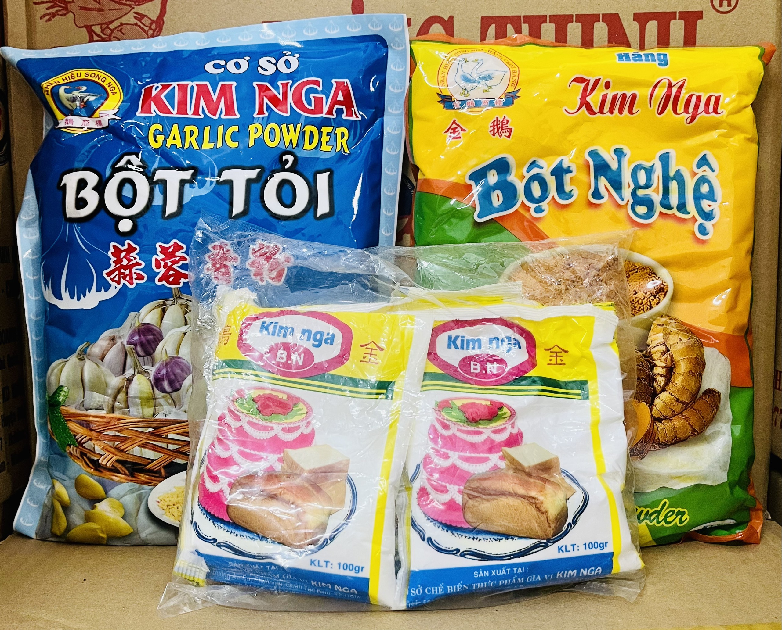 Bột Nghệ/Bột Tỏi Kim Nga gói (500g)
