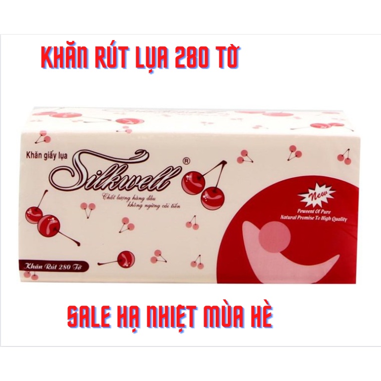 Giấy ăn rút lụa 280 tờ x 2 lớp Silkwell