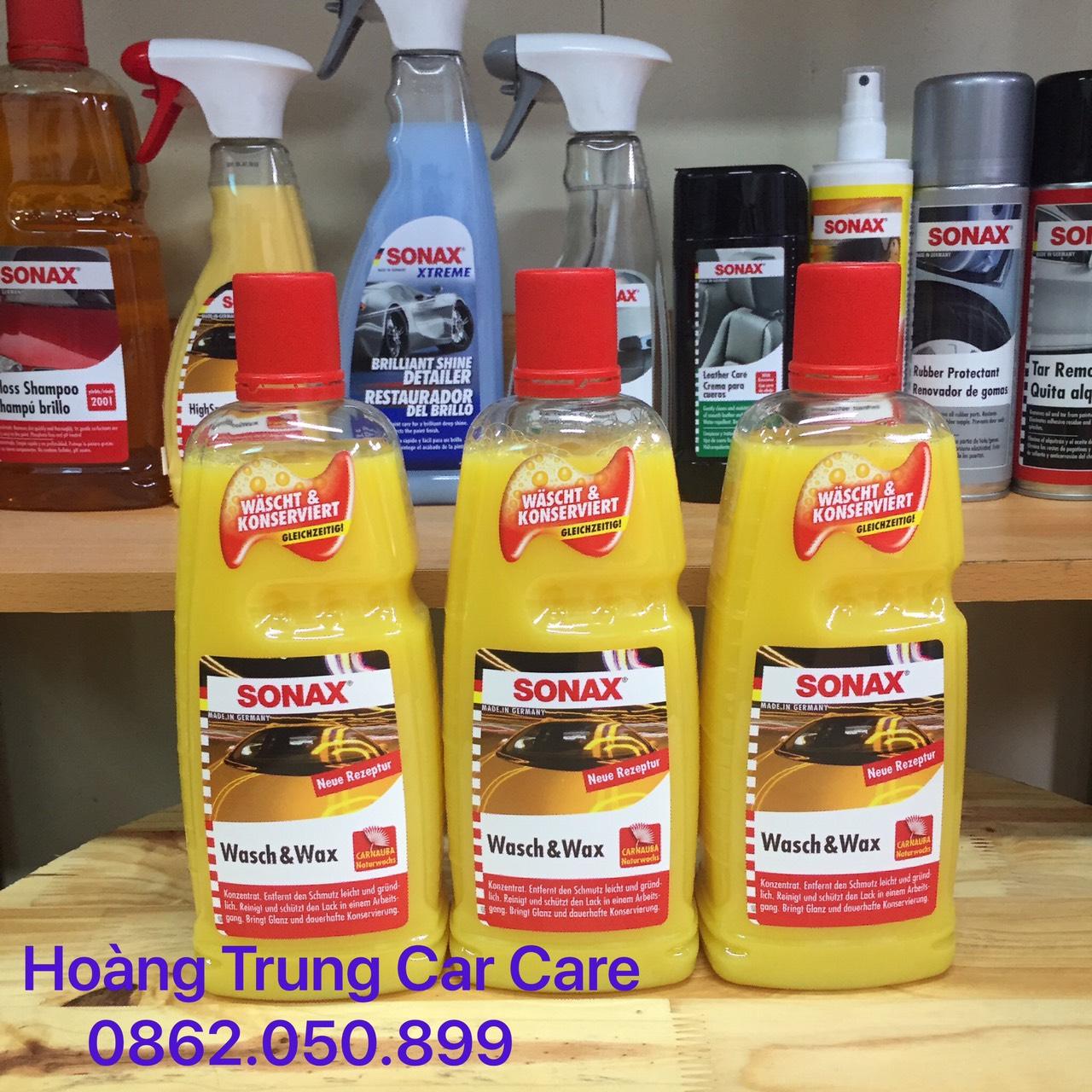 SONAX Nước Rửa Xe Wash and Wax 313341- 1 lít