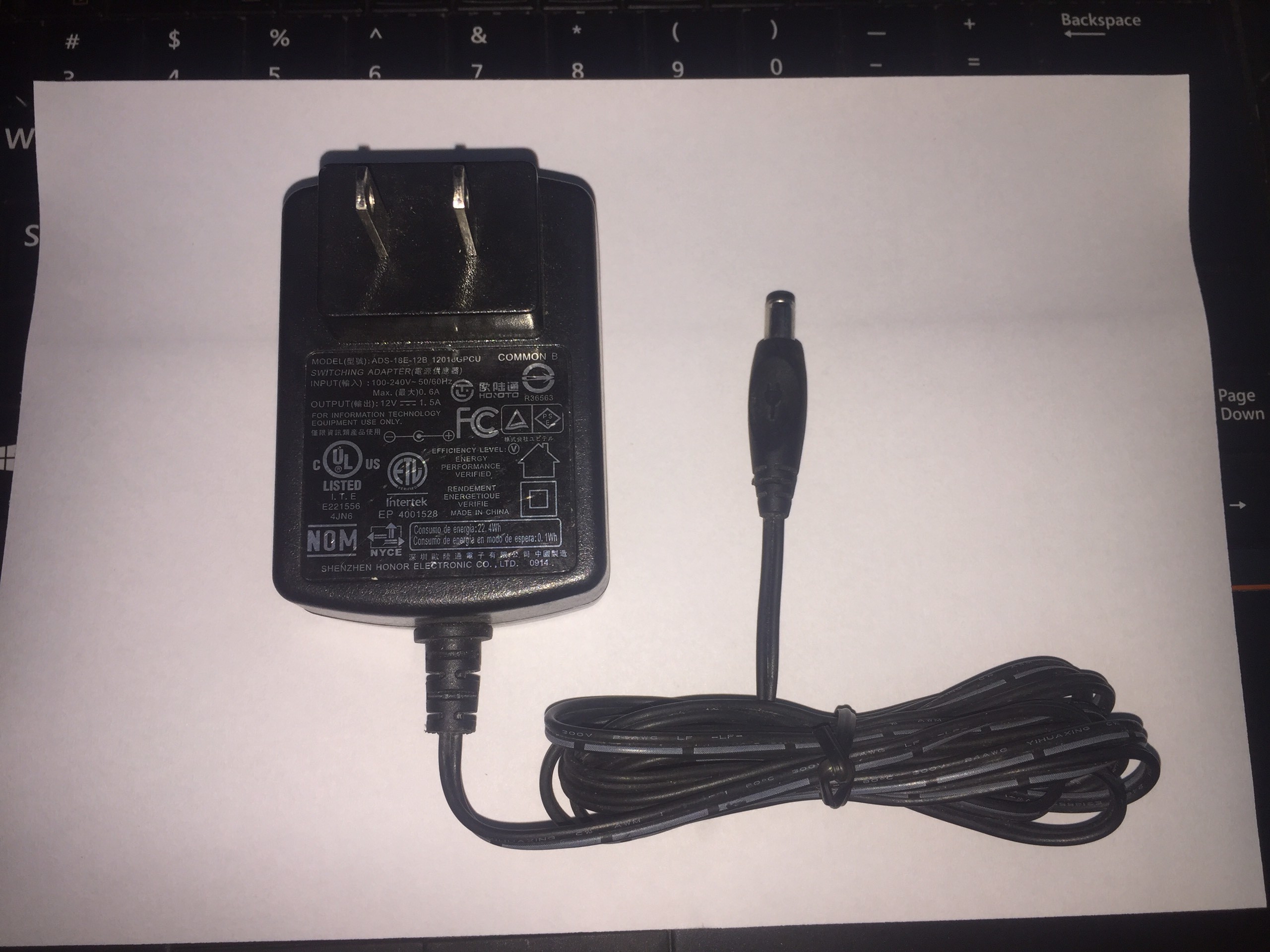 Bộ Nguồn 12V 1.5A Adapter