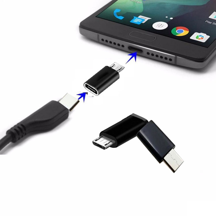 ĐẦU CHUYỂN ĐỔI TYPE C SANG MICRO USB (ĐEN)