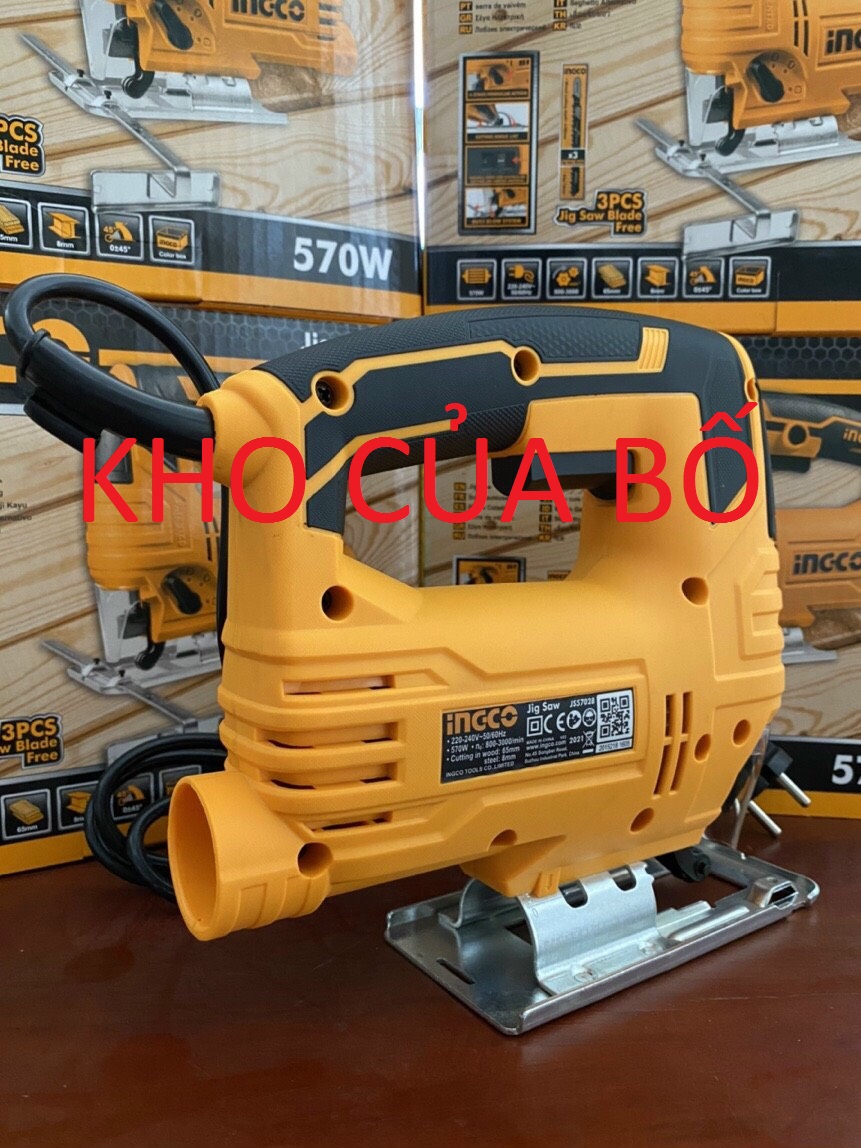 MÁY CƯA LỌNG INGCO 570W JS57028 ( tặng kèm 5 lưỡi cưa lọng gỗ )