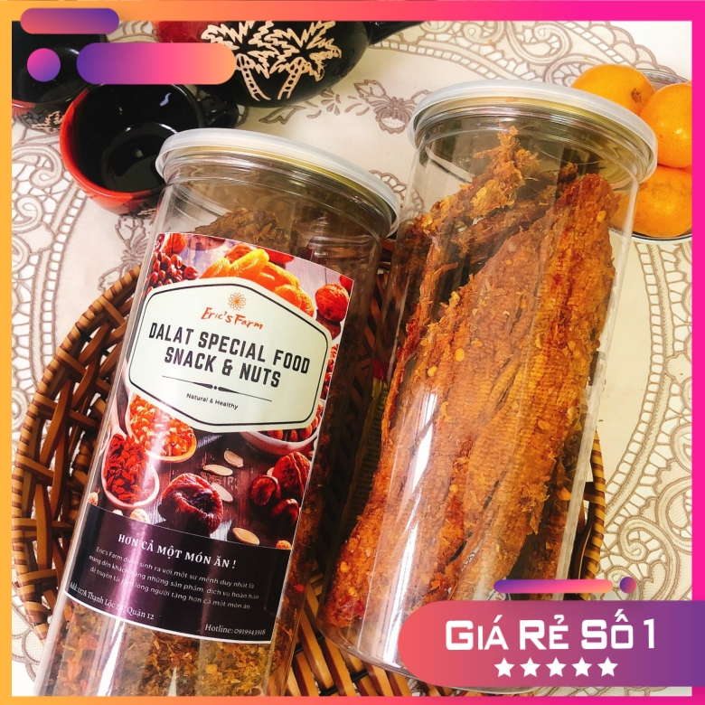 KHÔ BÒ MIẾNG CAO CẤP 300G [BÒ THẬT 100%] - SIÊU NGON