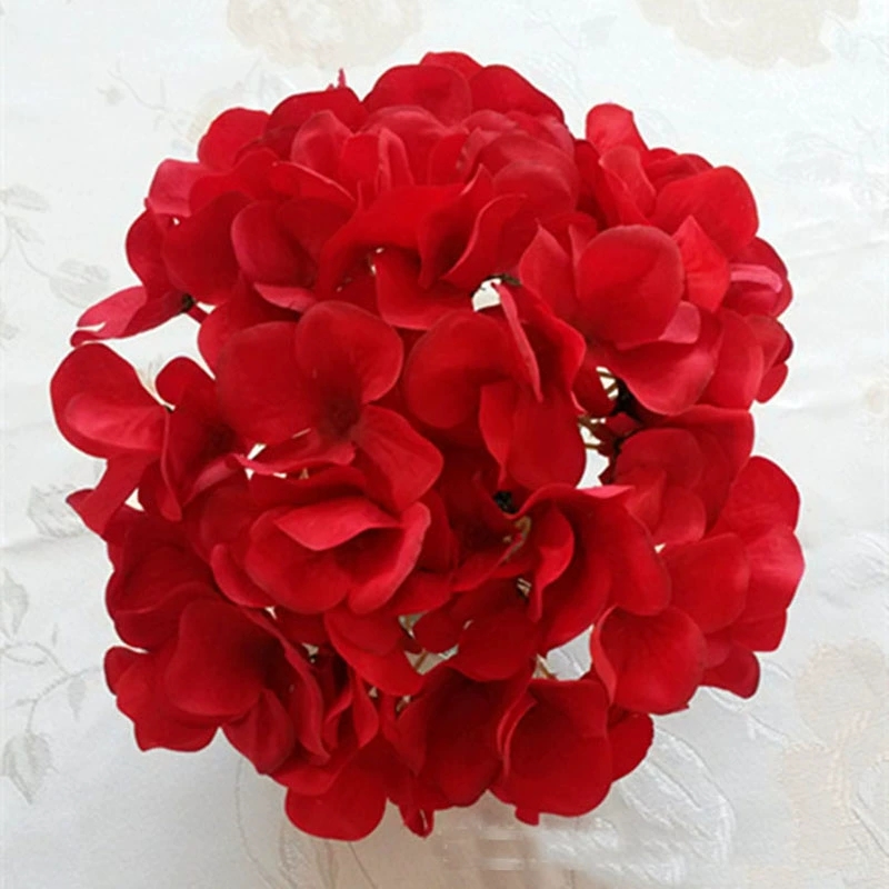 (Hoa lụa -12cm) Đầu bông tú cầu lụa trang trí,hoa tú cầu nhỡ trang trí