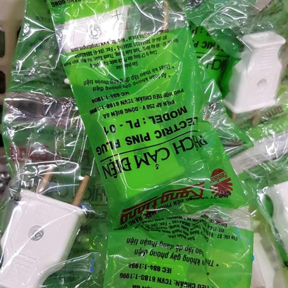 Combo 10 phích cắm điện Rạng Đông PL 01