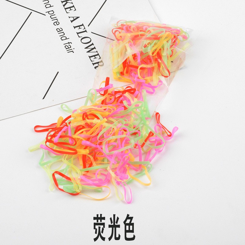 TÚI 50G THUN CỘT TÓC, DÂY BUỘC TÓC TRƠN CHO BÉ , THUN DẺO MÀU ĐỤC