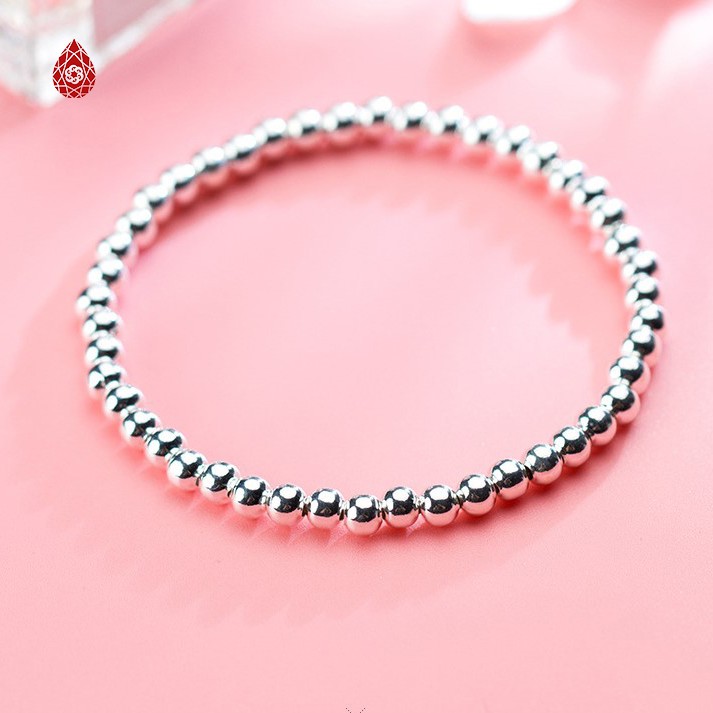 Lắc Bạc Bi 4mm Cao Cấp - Ngọc Quý