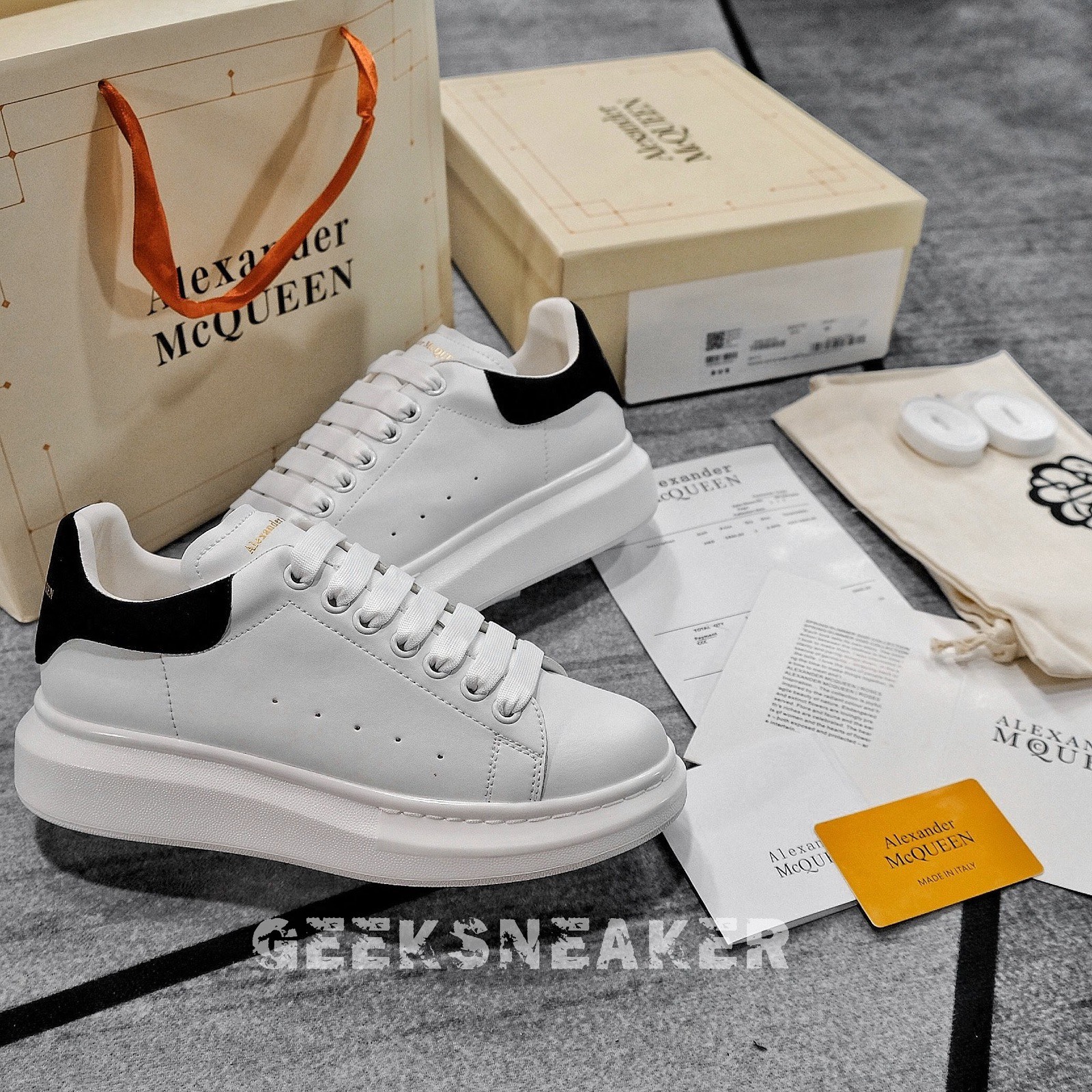 [GeekSneaker] Giày Mc Queen | McQueen Gót Nhung