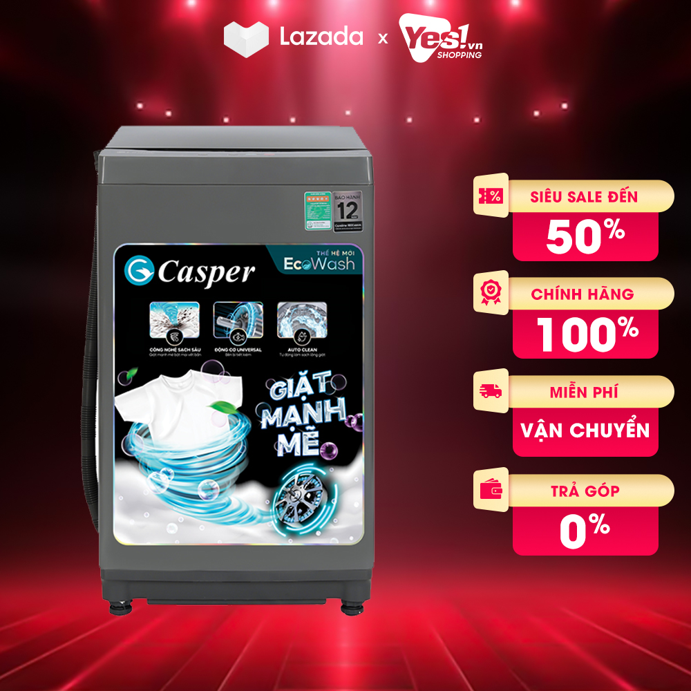 Máy giặt casper 8.5 kg wt-85ng1