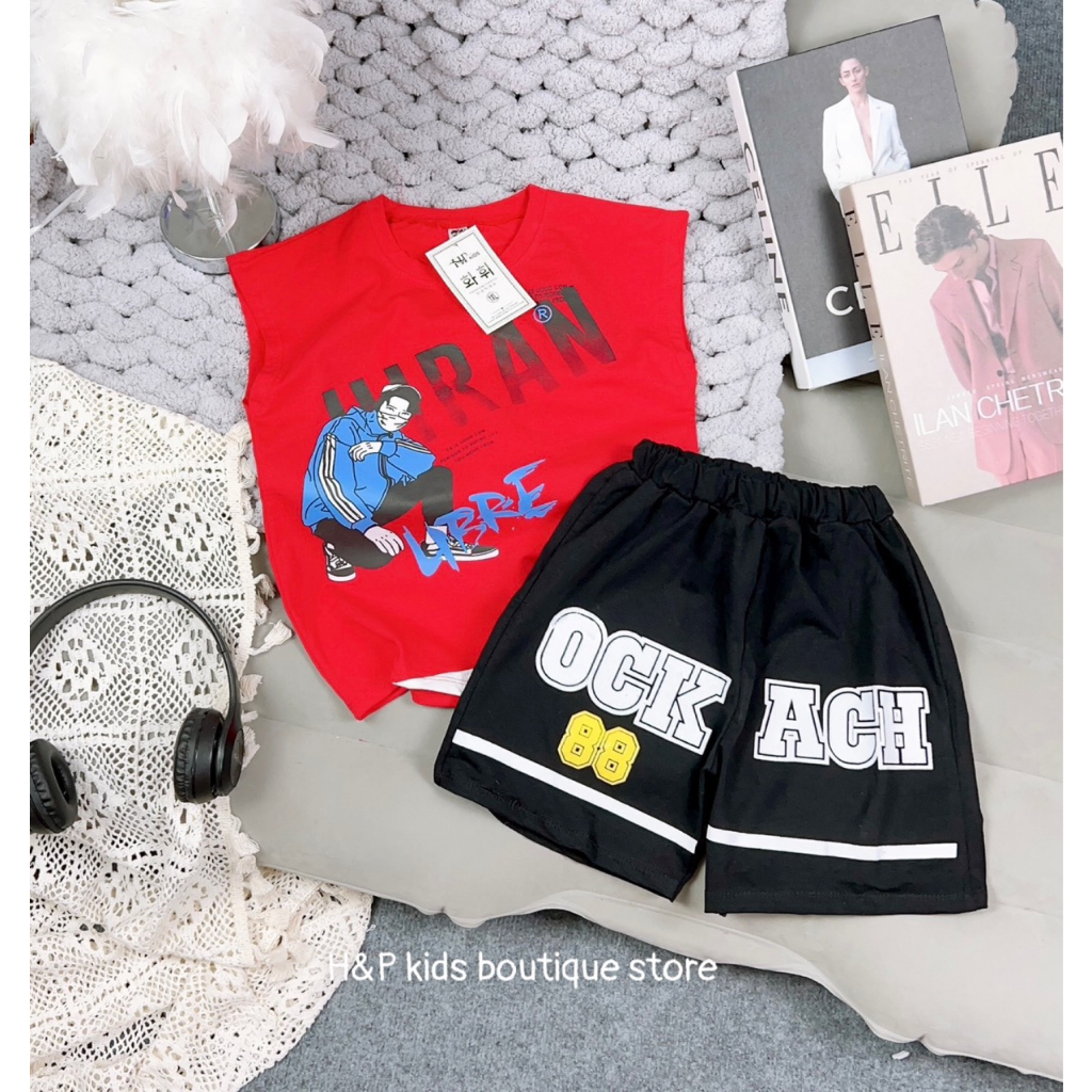 BỘ COTTON BÉ TRAI SIZE 18-30KG(88)
