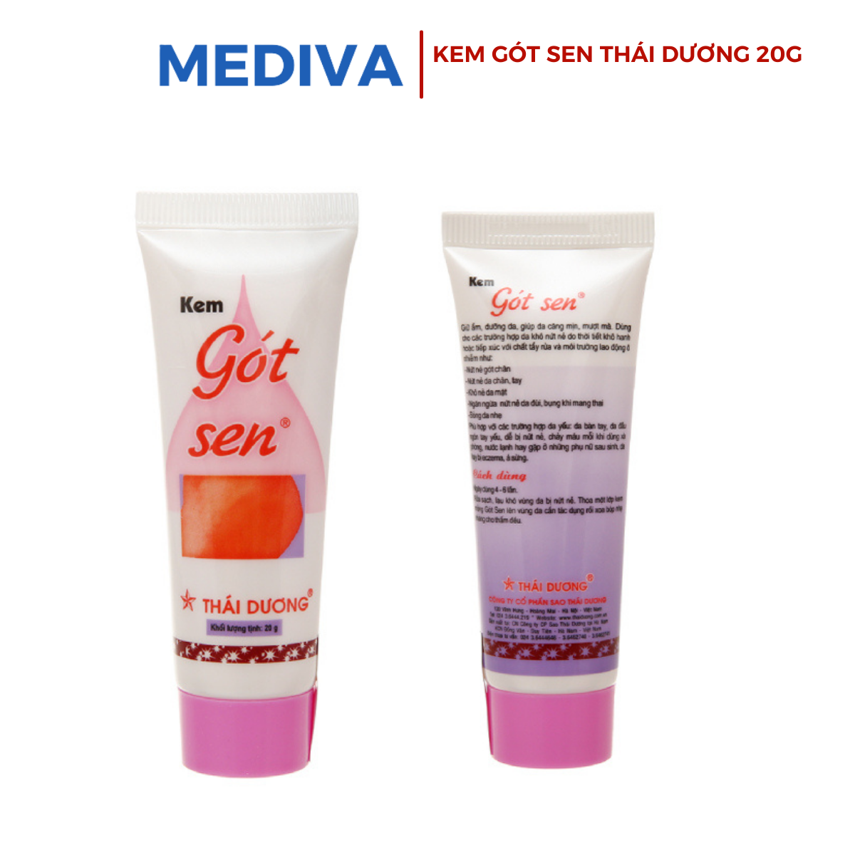 Kem gót sen Thái Dương 20g