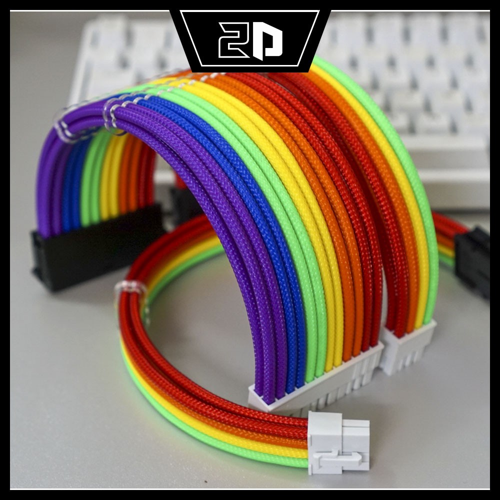Dây nối dài bọc lưới Rainbow