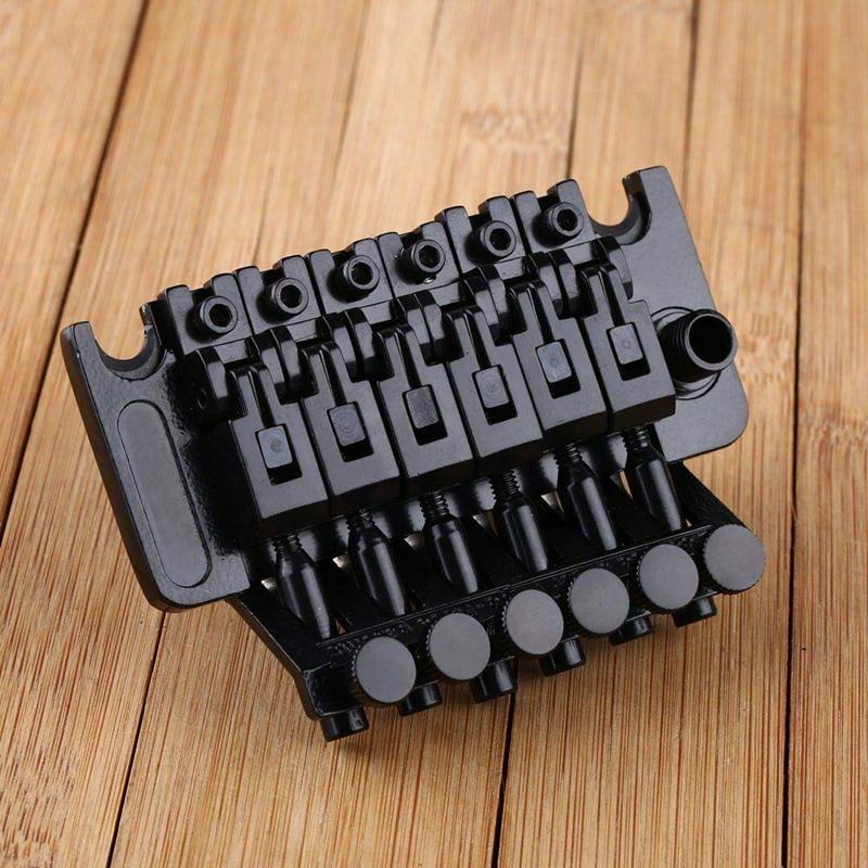 Electric Guitar Tremolo Bridge Assembly Double System Parts 2 Point St Strat Style Guitar Tremolo Bridge Locking System