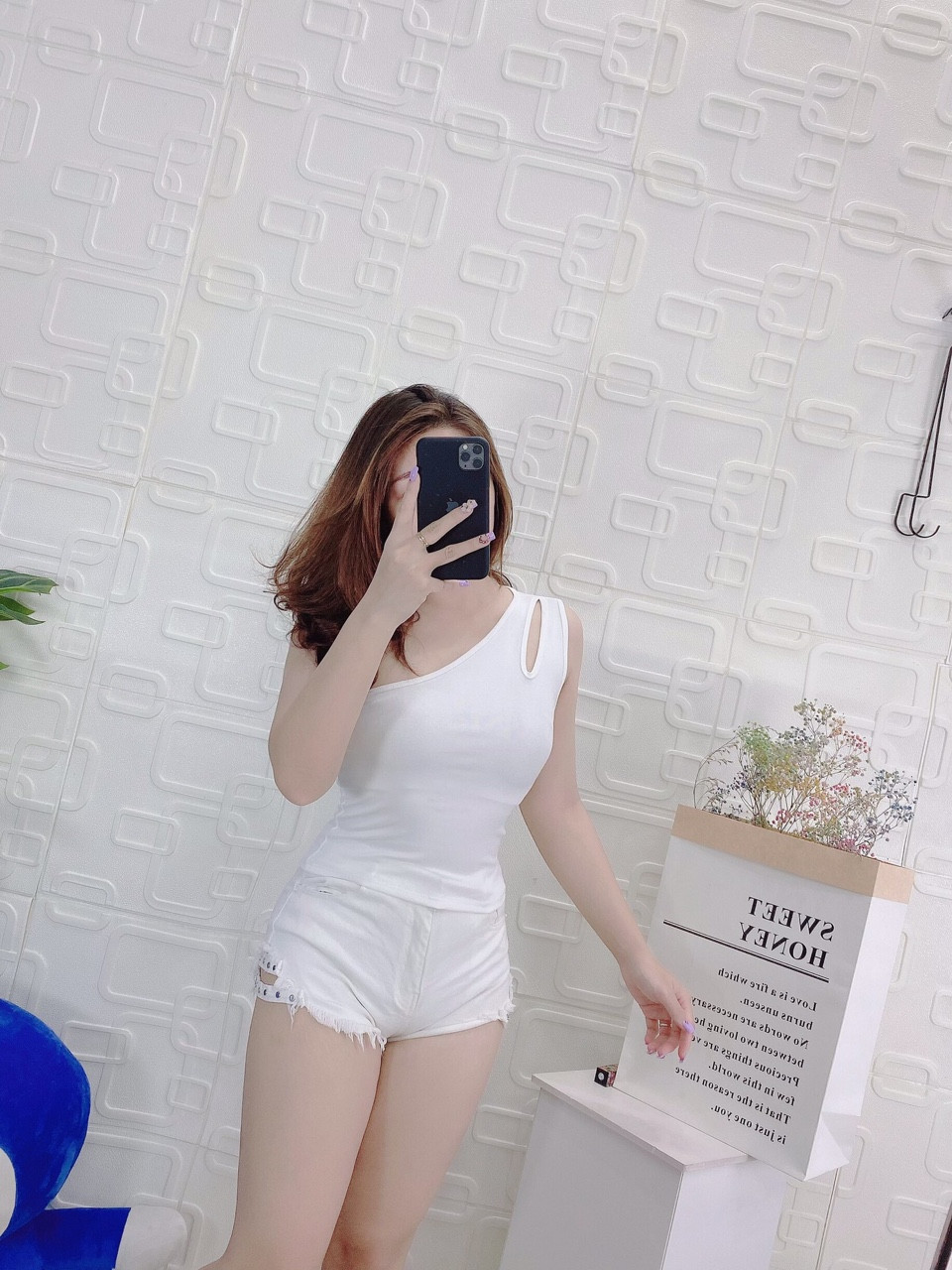 Áo thun borip 1 tay khoét vai thời thượng TTSA0287