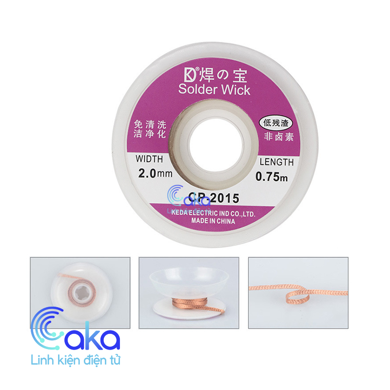 Dây hút thiếc hàn làm sạch chân linh kiện CP2015