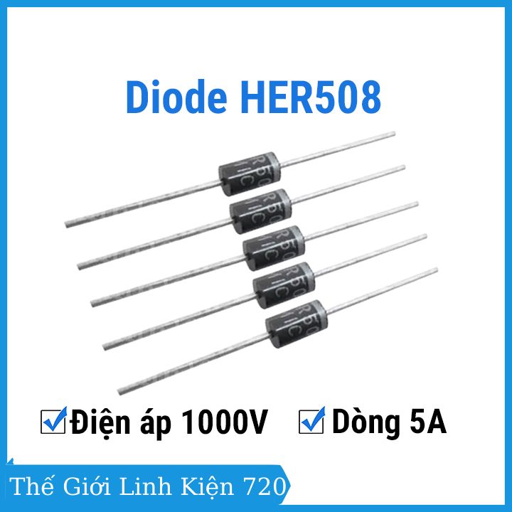 Set 5 diode her508 5a 1000v
