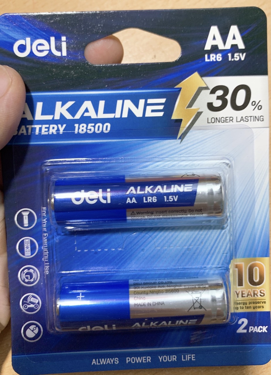 [Bán Chạy] Pin ALKALINE AA (2A), AAA (3A) ( 18501/18500/18504) Vỉ 2 Viên/ 4 Viên.