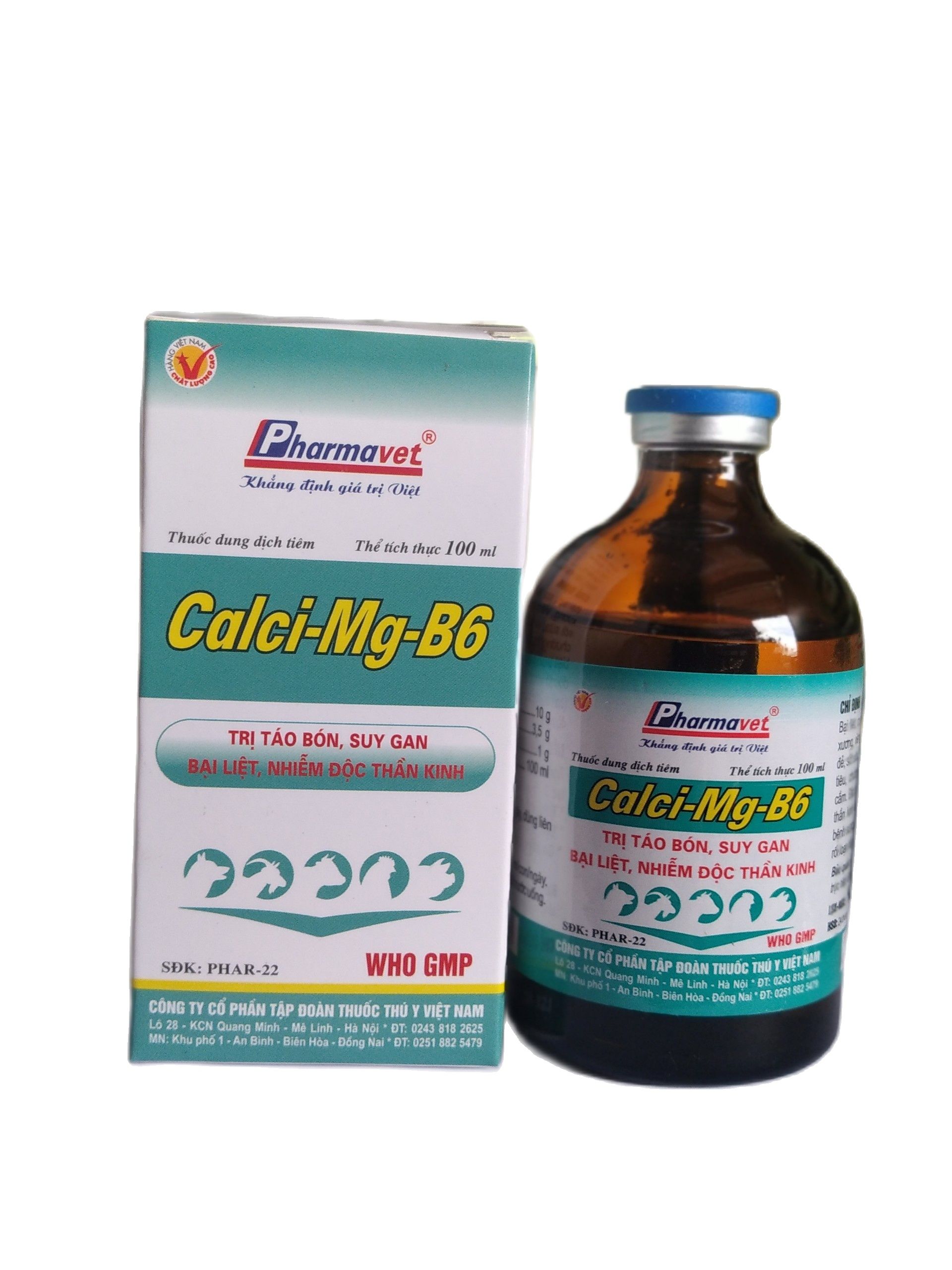 CALCI - MG - B6 - BẠI LIỆT - VIÊM KHỚP - RUVET VIỆT NAM - DỤNG CỤ THÚ Y - THUỐC THÚ Y