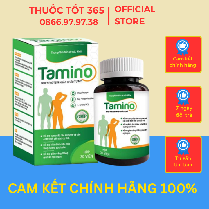 Tăng cân tamino - bổ sung hợp chất whey protein từ mỹ