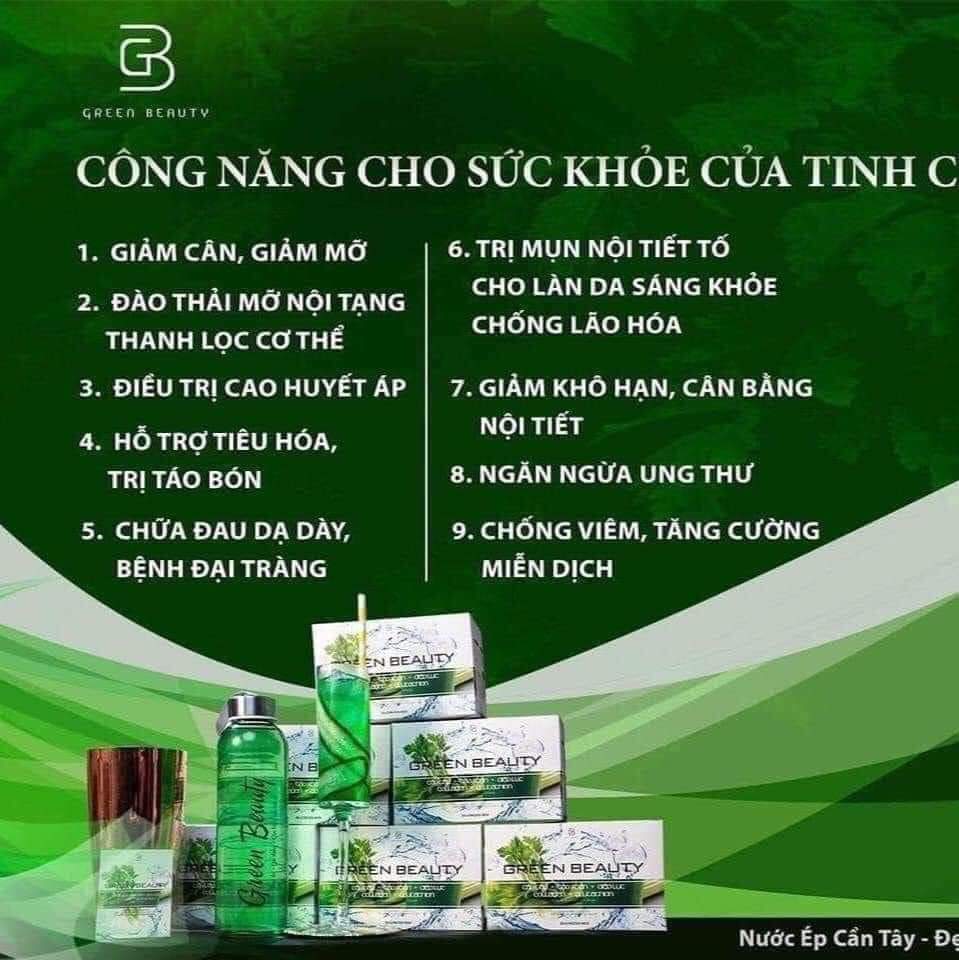NƯỚC ÉP CẦN TÂY GREEN BEAUTY [Hàng chính hãng - Nguyên tem - Nguyên mã]