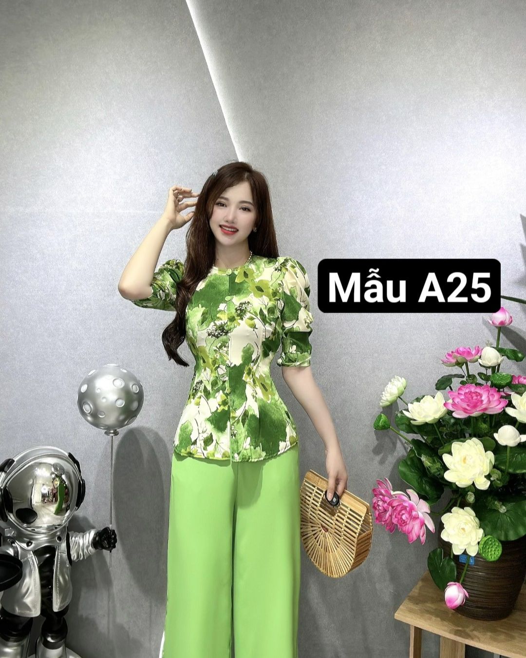 MẪU BÀ BA LỤA MANGO TAY PHỒNG SIZE 45KG - 70KG