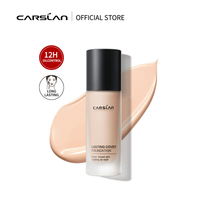 Carslan Oil Control Liquid Foundation Matte Cover Makeup 24H Long Lasting 30ml