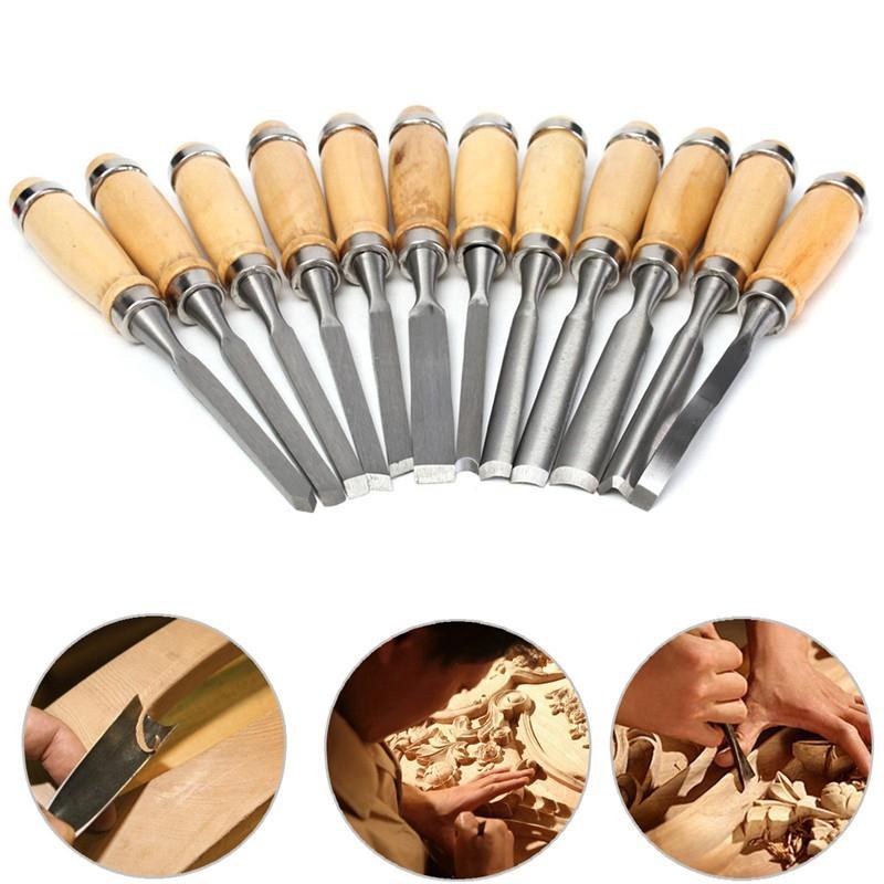 Bộ mũi đục gỗ chạm trổ mỹ nghệ 12 chi tiết