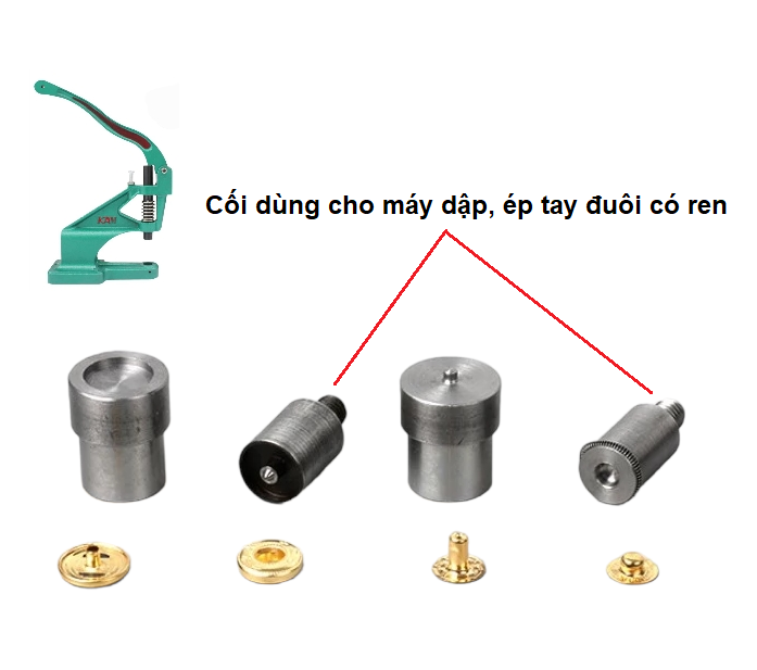 CỐI ĐÓNG NÚT BÓP (DÙNG CHO MÁY DẬP TAY)