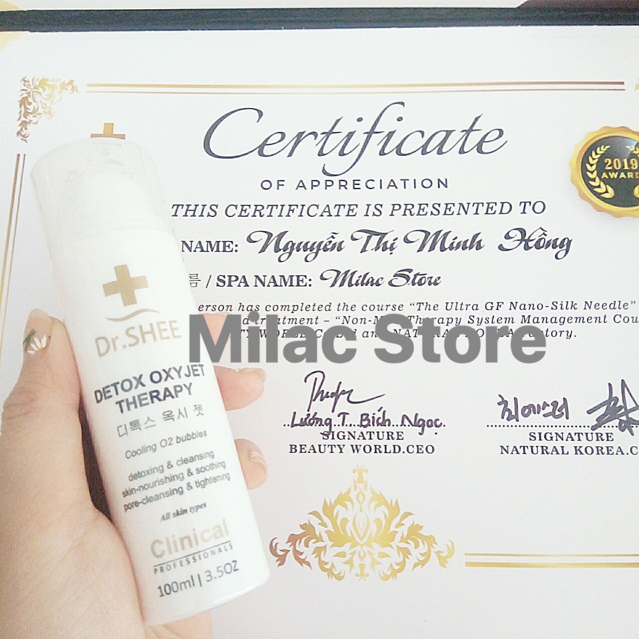 MẶT NẠ THẢI ĐỘC DETOX OXIJET THERAPY (DRSHEE)