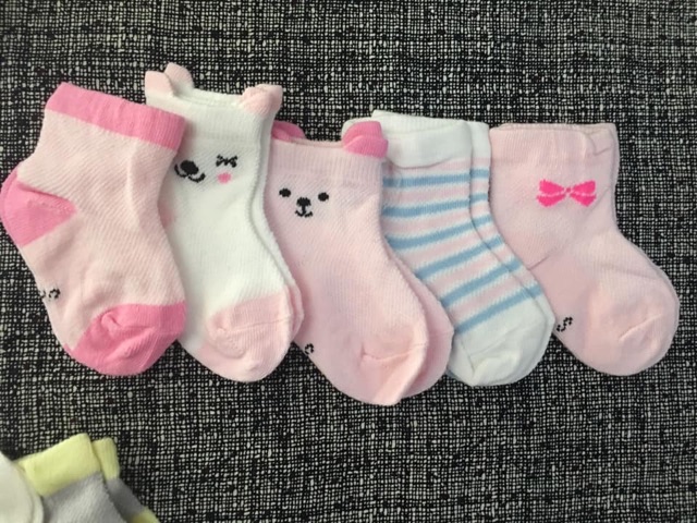 [HCM]SET 5 ĐÔI VỚ COTTON CHO BÉ TỪ SƠ SINH ĐẾN 1 TUỔI