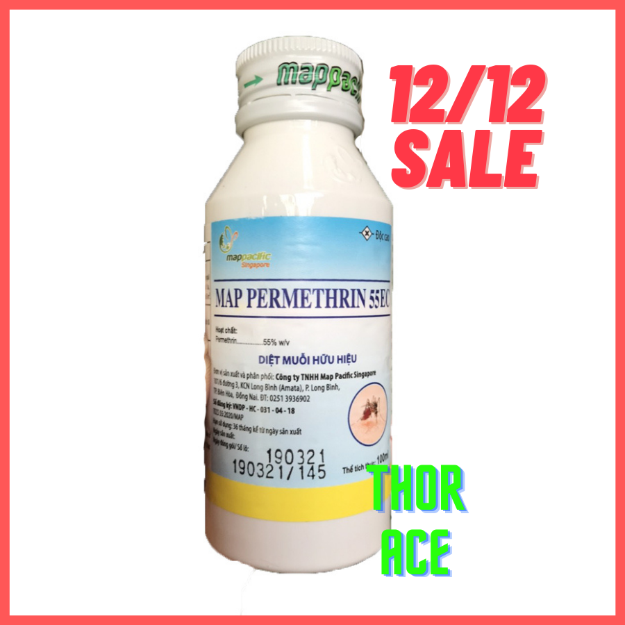[Hoàn Tiền 10%] Thuốc xịt muỗi y tế Map permethrin 55ec diệt muỗi kiến gián nhện hiệu quả sản phẩn được Bộ y tế cấp phép