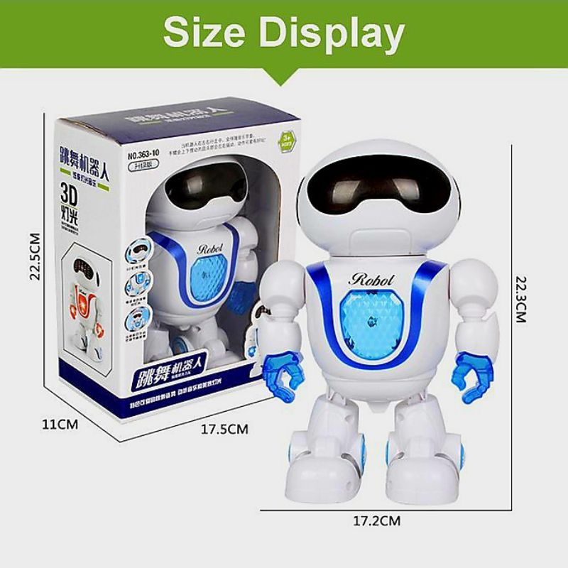 Đồ chơi trẻ em robot biết phát sáng và nhảy múa theo nhạc