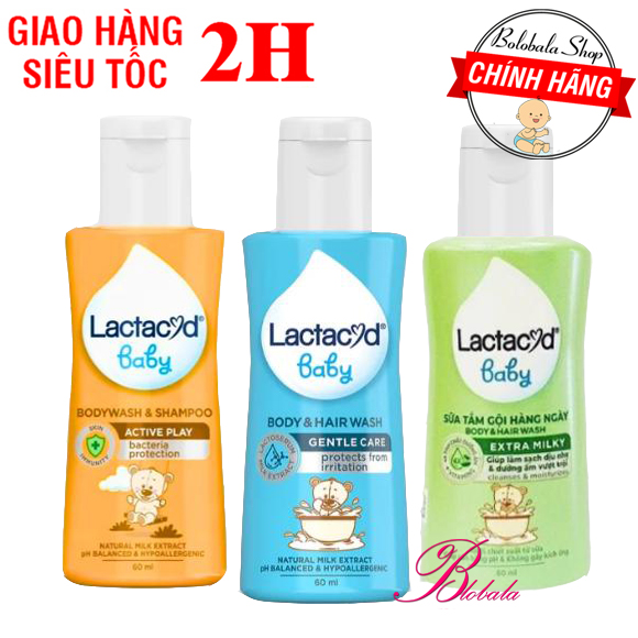 Sữa Tắm Gội Trẻ Em Lactacyd 60ml/chai