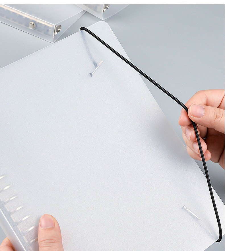 Bìa còng/binder nhựa cứng size A5 - 20 còng