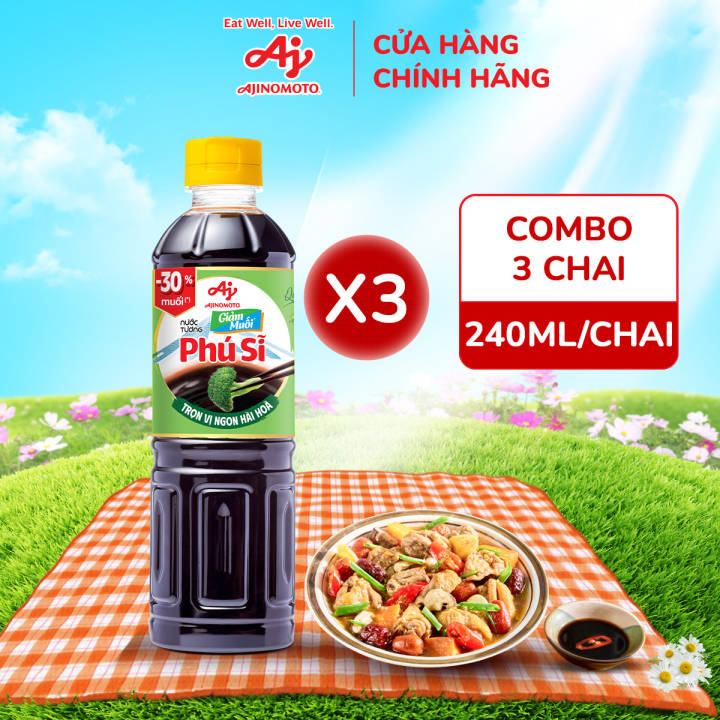 Combo 3 Chai Nước Tương “Phú Sĩ” giảm&hellip;