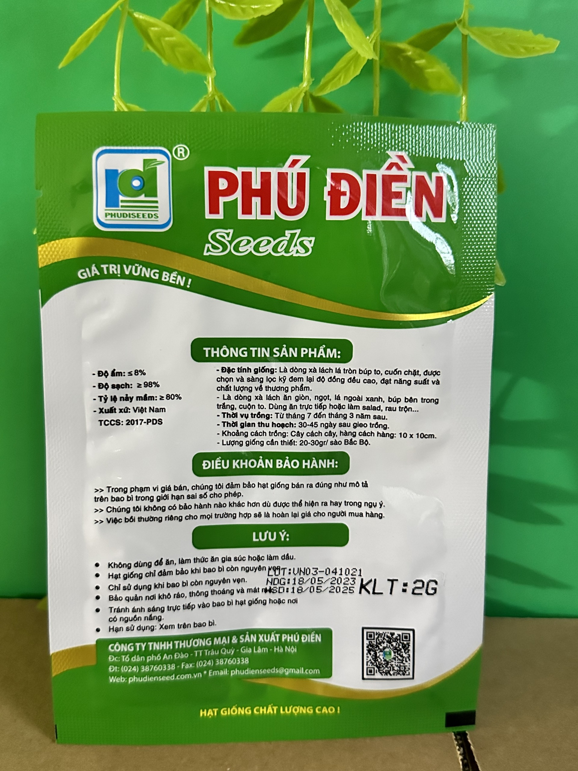 Hạt giống rau xà lách Đăm số 1
