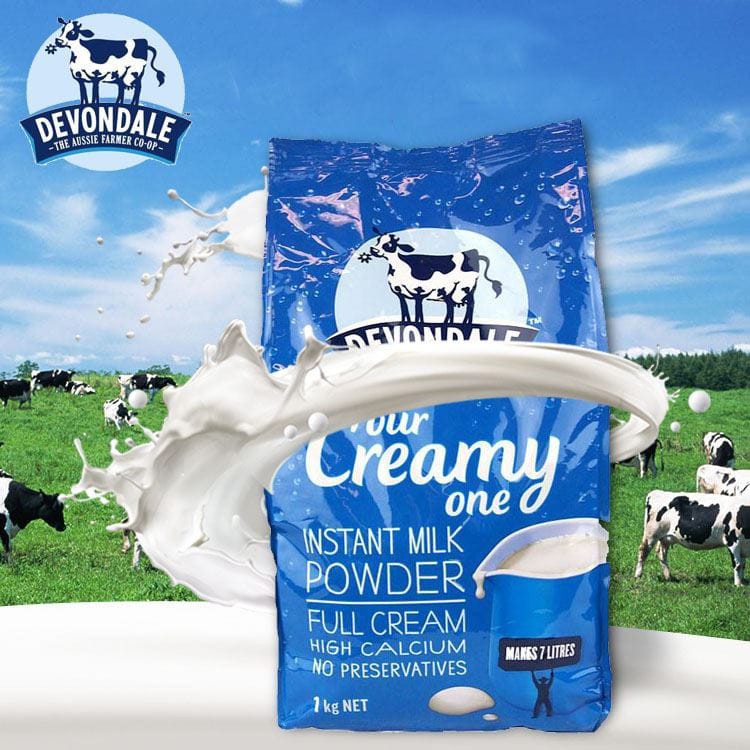 Sữa Devondale 1kg sữa tươi dạng bột (Hàng Air)