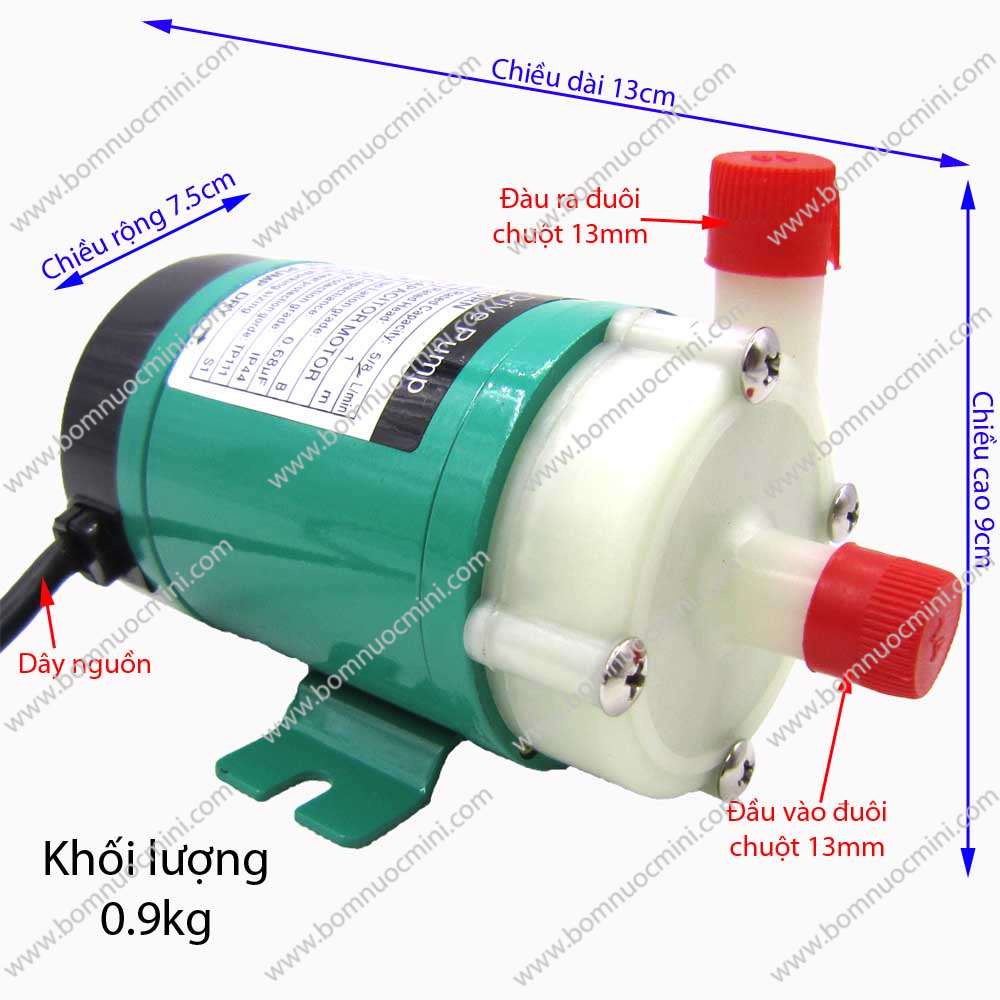 Máy bơm hóa chất 220v mp-10rn kiểu dáng iwaki