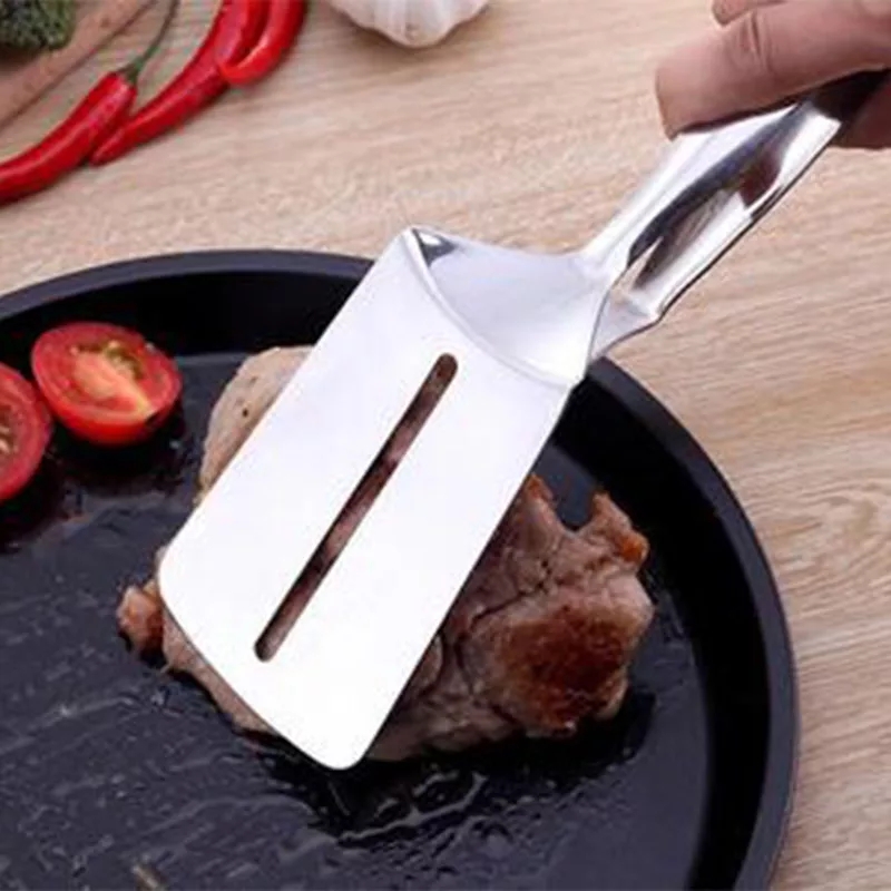 Kẹp gắp thực phẩm bằng inox bản lớn