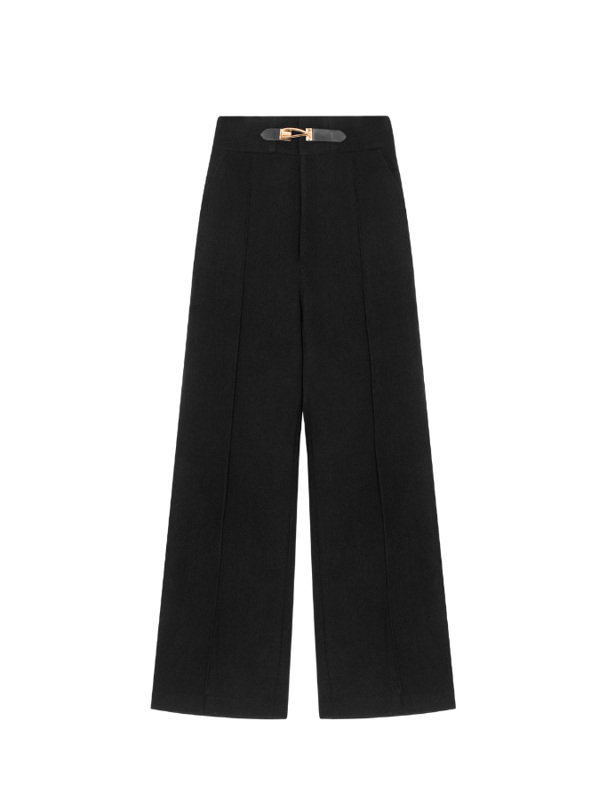 COCO SIN - Quần Kaki Đen Đính Khoá Gold