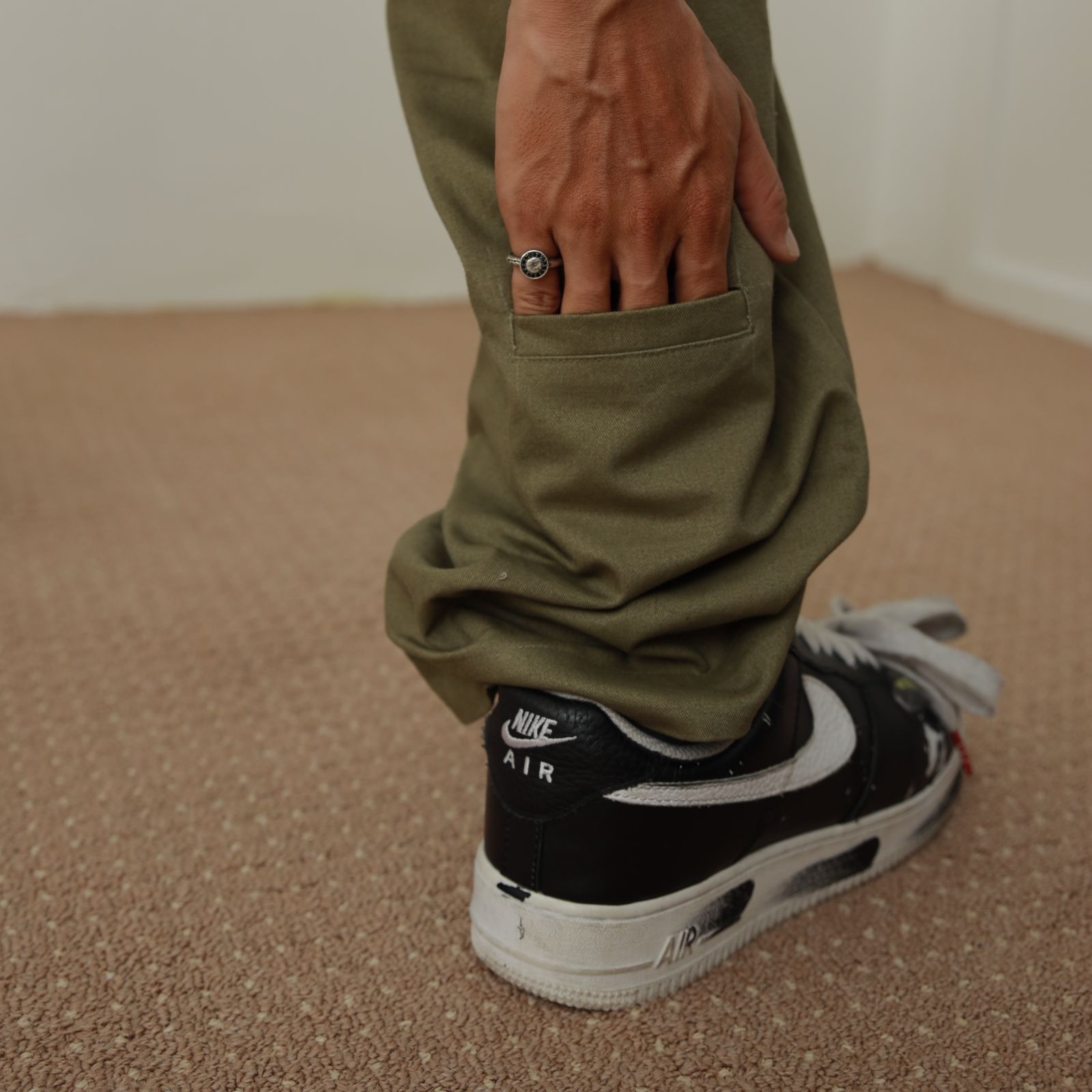 Quần Baggy Kaki PUBERTY/ Màu Xanh, Đen