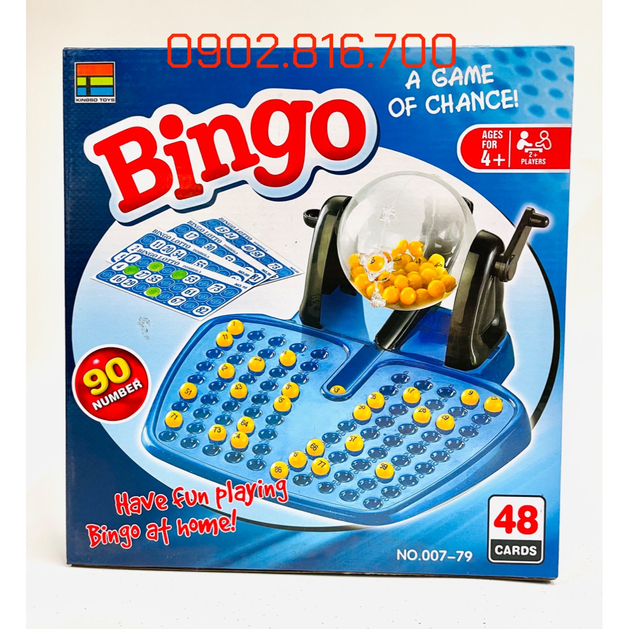 Bộ đồ chơi lô tô bingo 90 số 48 tờ 007-79