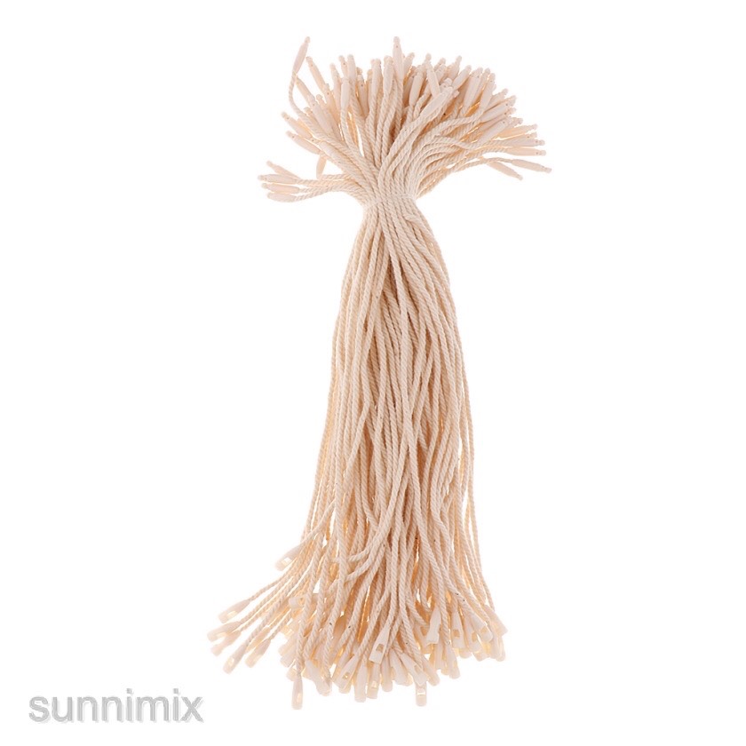Dây tag treo nhãn mác Sợi Cotton - 100 Sợi Kem Trắng
