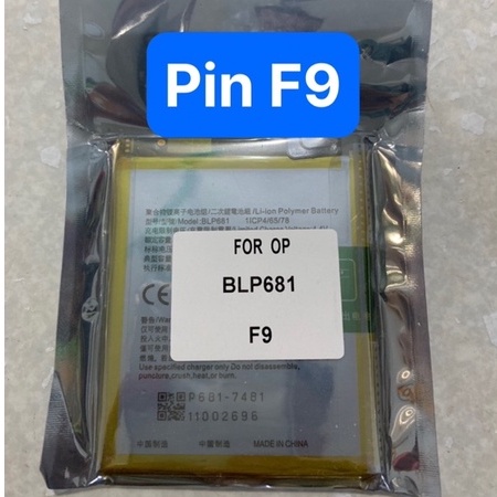 Pin oppo F9 ZIN / BLP681
