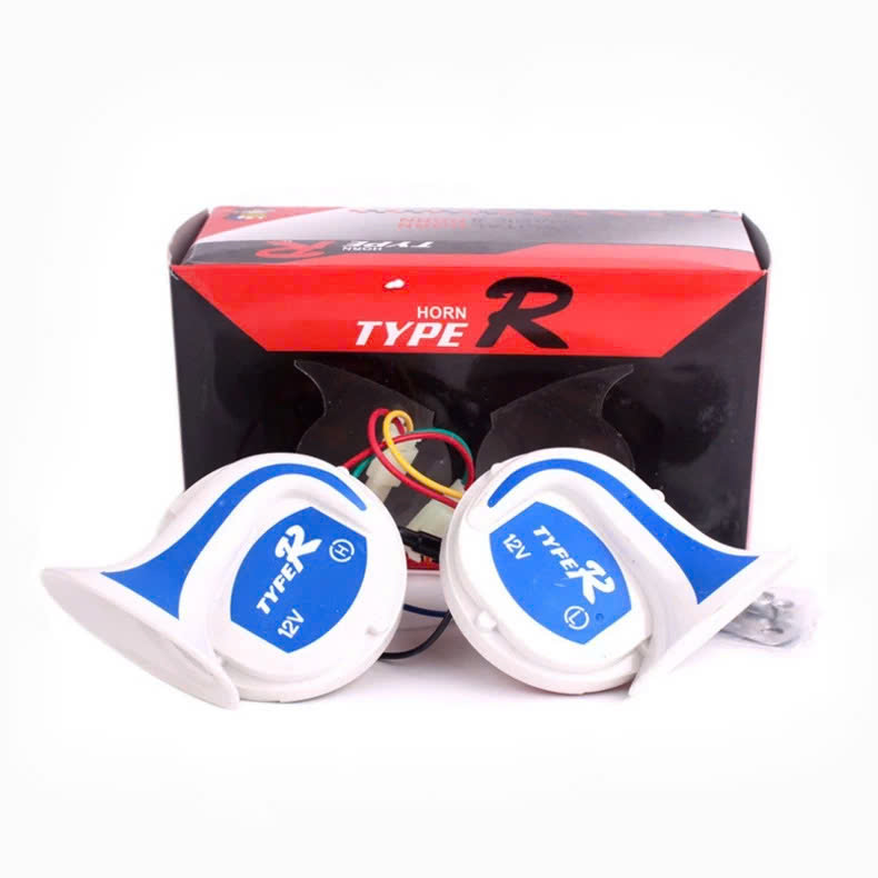 Silver Whistle, Car Horn, Motorbike Horn, Imitation of 3 Pro Horn, Standard Sound, Used for Motorbikes, Cars, Trucks, Dc12V